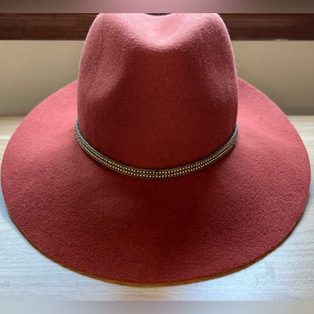 Lucky Brand Wool Felt Wide-Brim Hat - Rust Color - Picture 13 of 16